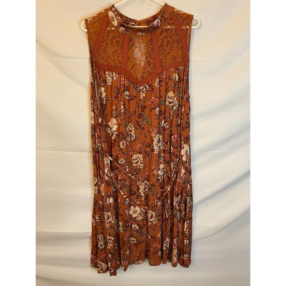 torrid Dresses & Skirts - TORRID WOMENS PLUS SIZE 3 3X SLEEVLESS LACY DRESS KNEE LENGTH SO PRETTY BELT